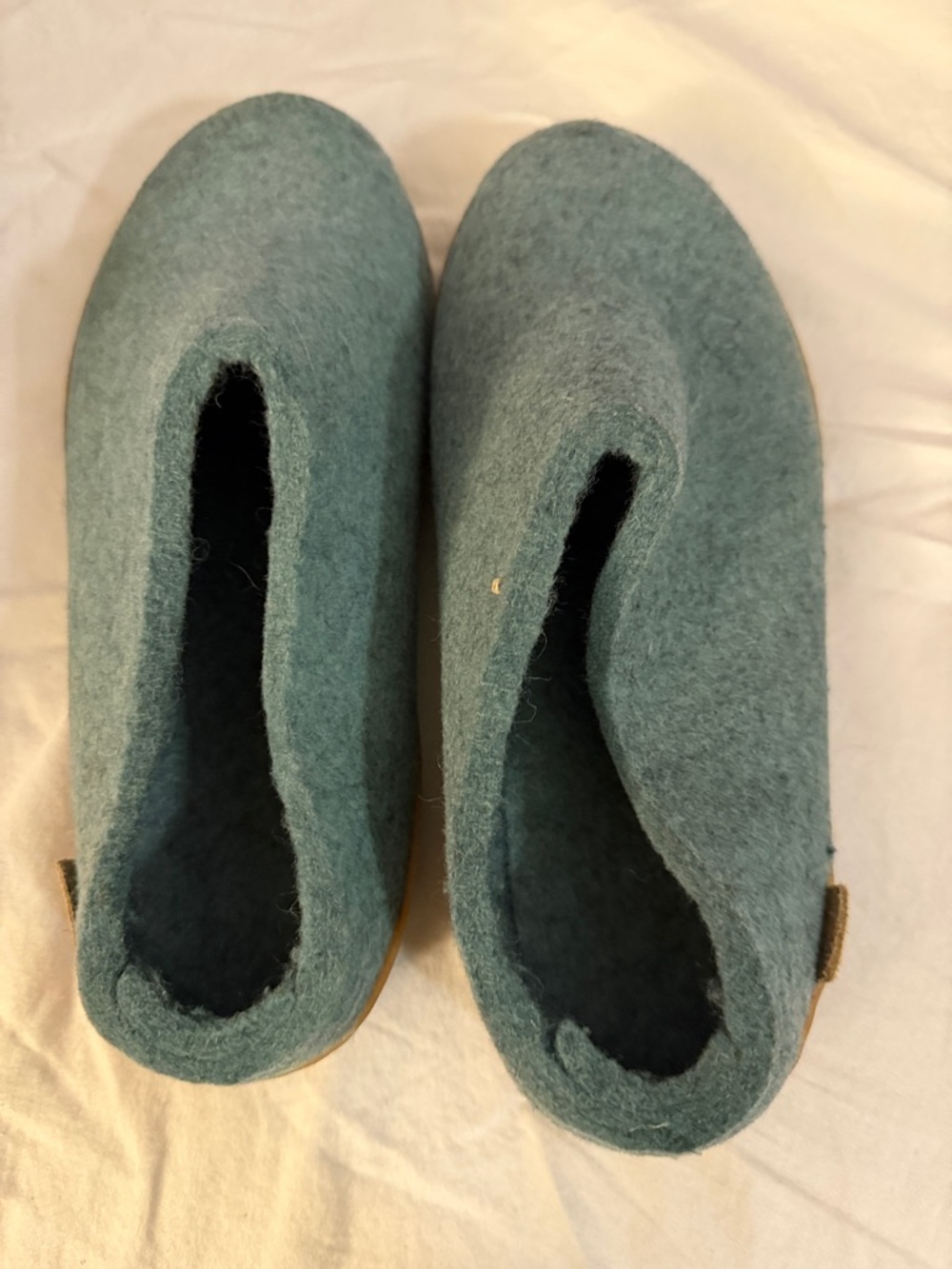 Women’s Felt Mule Clogs in Teal - Classic Slip-On Comfort size 41